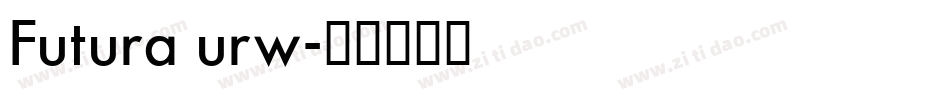 Futura urw字体转换